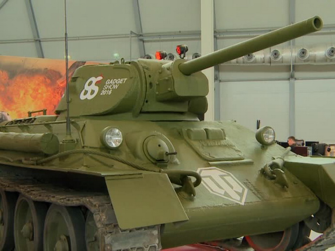 Танк Т-34-76 из Музея военной техники УГМК выставлен в «Екатеринбург-Экспо». 
