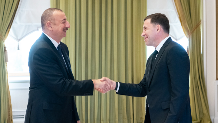 Евгений Куйвашев встретился с президентом Азербайджана Ильхамом Алиевым