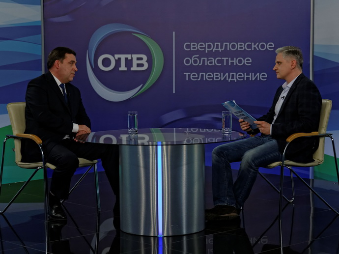 Губернатор Евгений Куйвашев в ток-шоу «Четверо против одного» (18 апреля 2016 года)