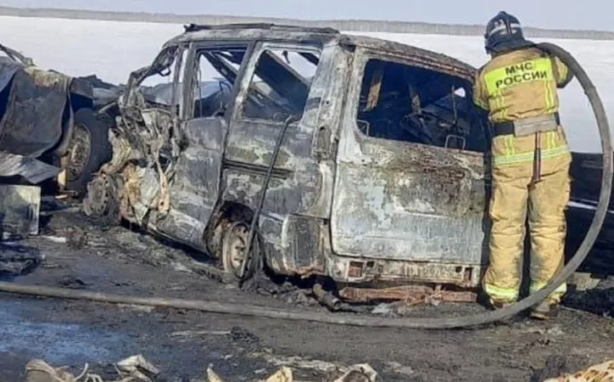 В ДТП под Омском погибли 7 человек, включая детей