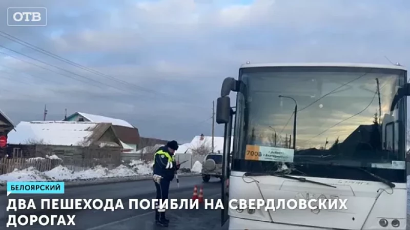 Два пешехода погибли на свердловских дорогах