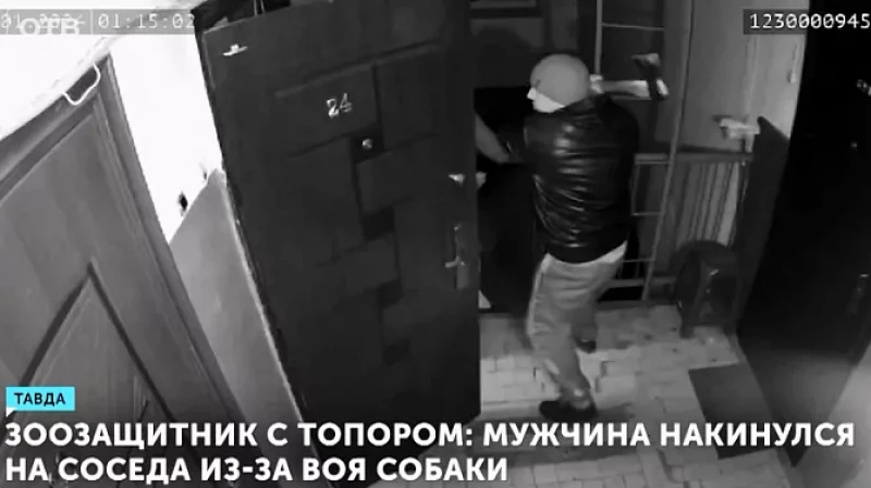 «Зоозащитник» с топором: мужчина накинулся на соседа из-за воя собаки