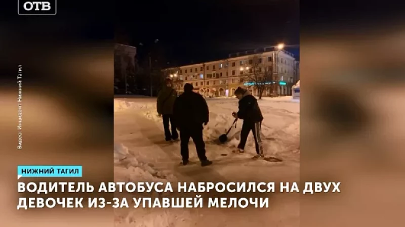 Водитель автобуса набросился на двух девочек из-за упавшей мелочи