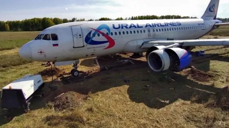 Экстренная посадка затянулась: самолет «Уральских авиалиний» уже четвертый месяц стоит в поле