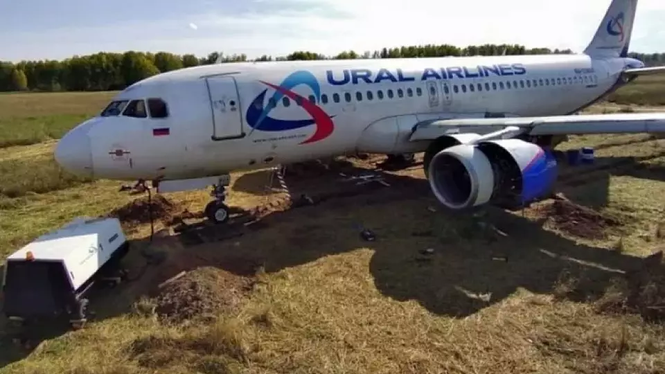 Экстренная посадка затянулась: самолет «Уральских авиалиний» уже четвертый месяц стоит в поле