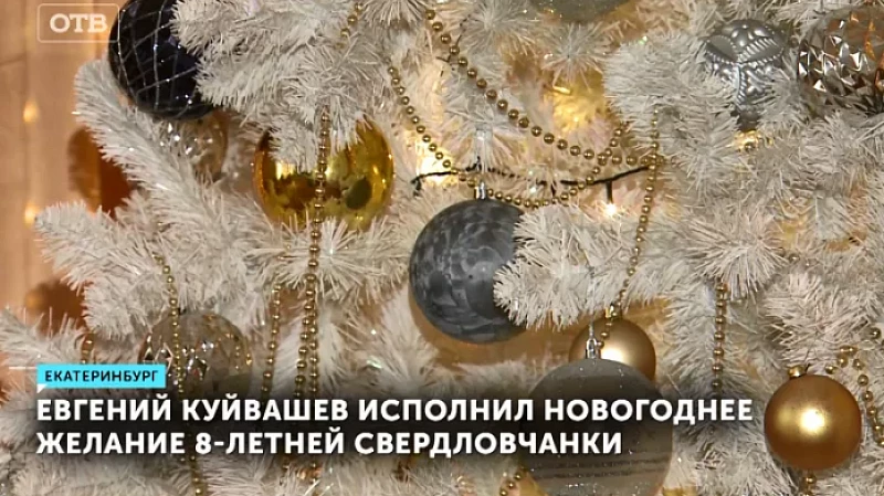 Евгений Куйвашев исполнил новогоднее желание 8-летней свердловчанки