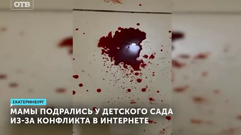 Мамы подрались у детского сада из-за конфликта в интернете