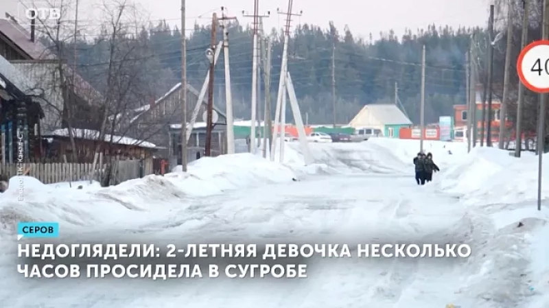 Недоглядели: 2-летняя девочка несколько часов просидела в сугробе