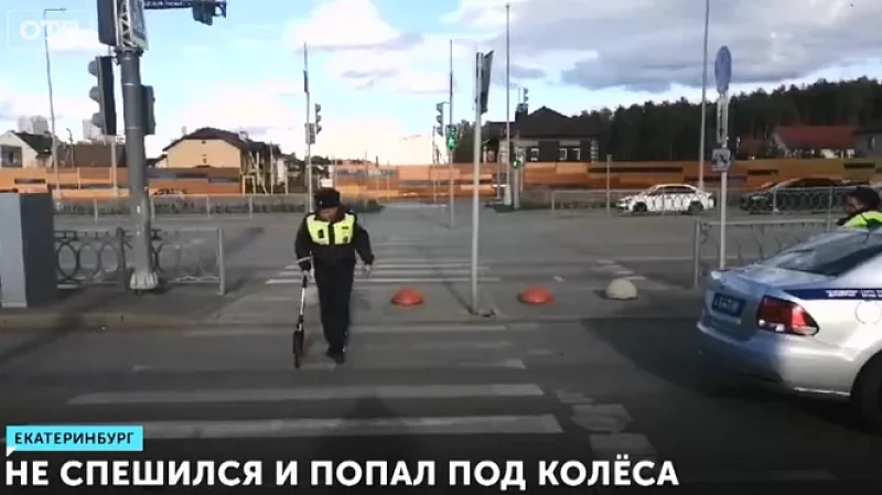 Не спешился и попал под колёса