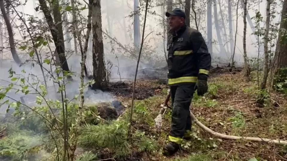 Более 100 специалистов Уральской авиабазы ликвидируют лесные пожары в Невьянском районе