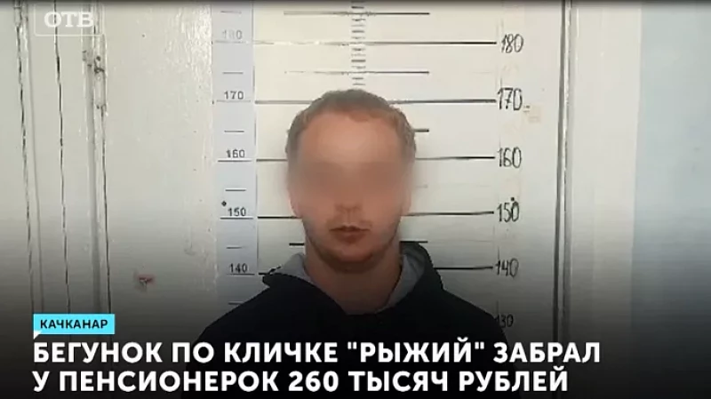 Бегунок по кличке «Рыжий» забрал у пенсионерок 260 тысяч рублей
