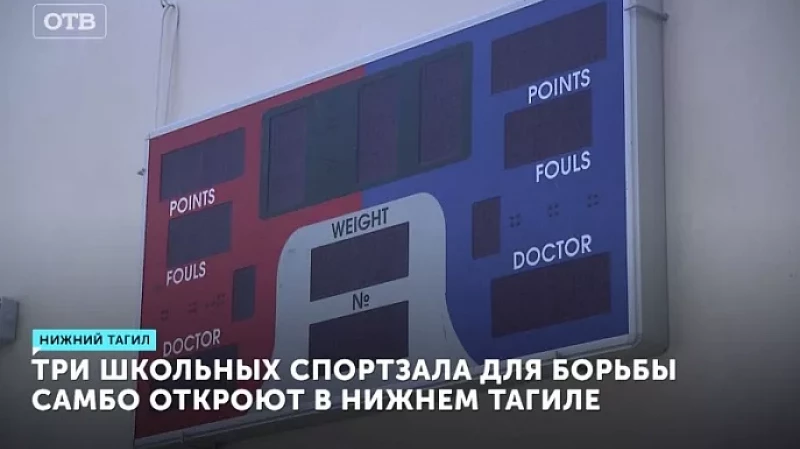 Три школьных спортзала для борьбы самбо откроют в Нижнем Тагиле