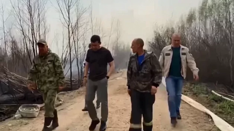 Около 200 спасателей борются с торфяным пожаром в Солнечном