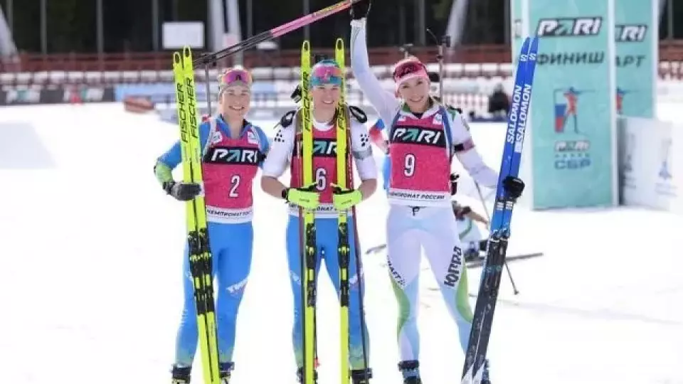 Уральские биатлонистки взяли золото и серебро на чемпионате России