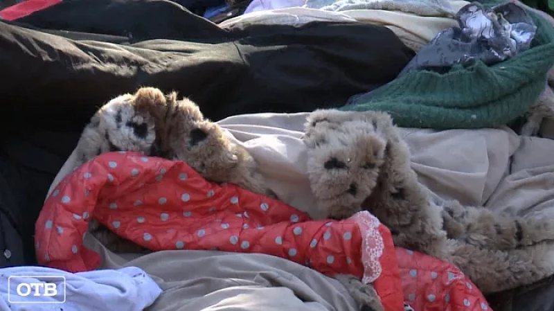 Неизвестные выбросили одежду и обувь в лесополосе