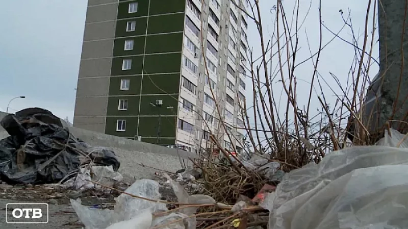 Круговорот мусора: дворы и скверы Екатеринбурга утопают в отходах