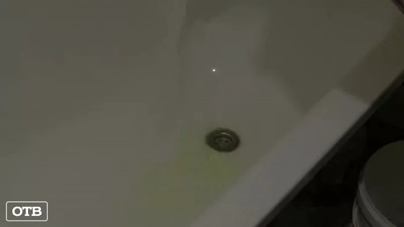 «Тархун» из-под крана: у жителей села Рыбниковское из кранов течёт зелёная вода