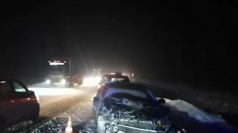 Житель Камышлова попал в ДТП, выбрался из горящей машины и отделался переломом ноги