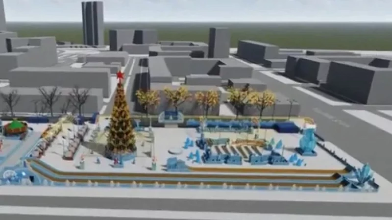 Ледовый городок в центре Екатеринбурга расскажет о становлении Горнозаводского края