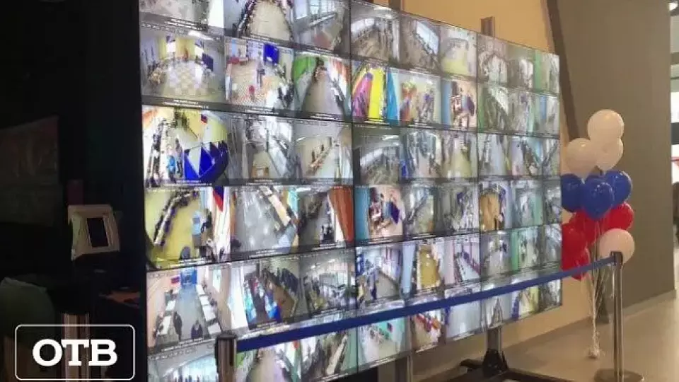 За ходом выборов следят с помощью камер видеонаблюдения