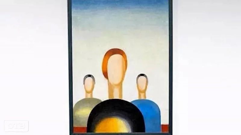 Полицейские задержали вандала, который пририсовал ручкой глазки на картине ученицы Малевича