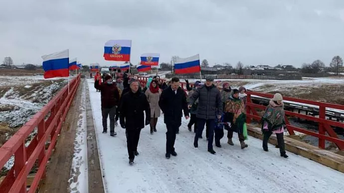 Для жителей села Скородумское построили новый мост