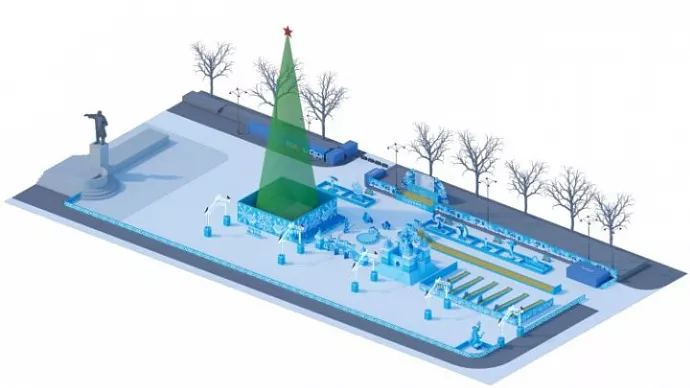 На ледовый городок в Екатеринбурге выделят более 24 млн рублей: проект