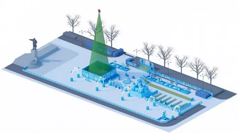 На ледовый городок в Екатеринбурге выделят более 24 млн рублей: проект