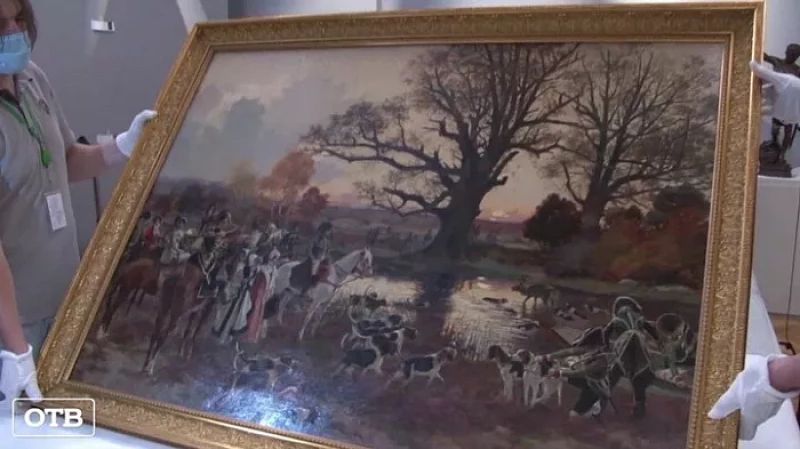 В «Эрмитаж-Урал» доставили около 80 произведений искусства из Санкт-Петербурга