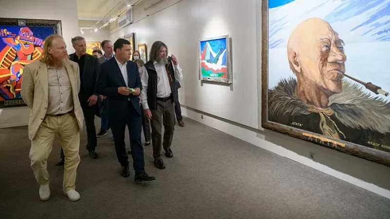 Фёдор Конюхов представил уральцам картины, написанные во время путешествий