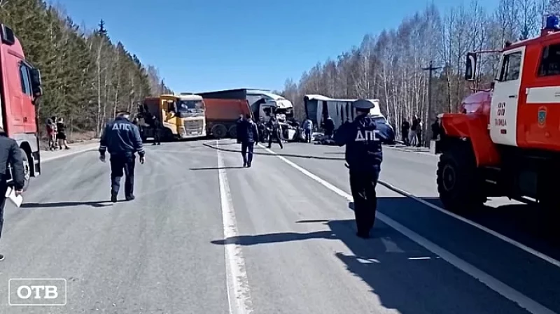 На трассе под Талицей массовое ДТП, один человек погиб