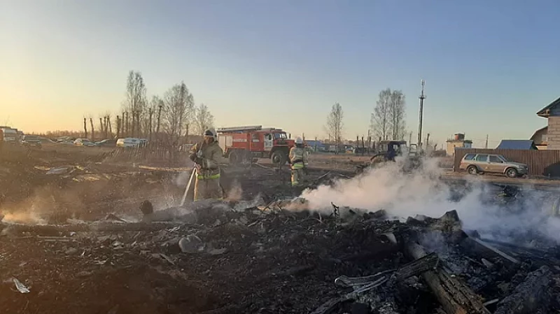 В посёлке под Берёзовским сгорели два жилых дома
