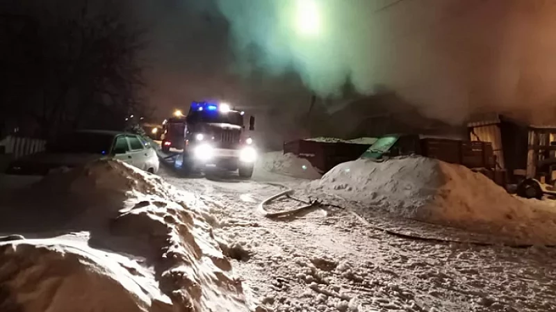 В Первоуральске из-за пожара в конюшне погибли семь лошадей