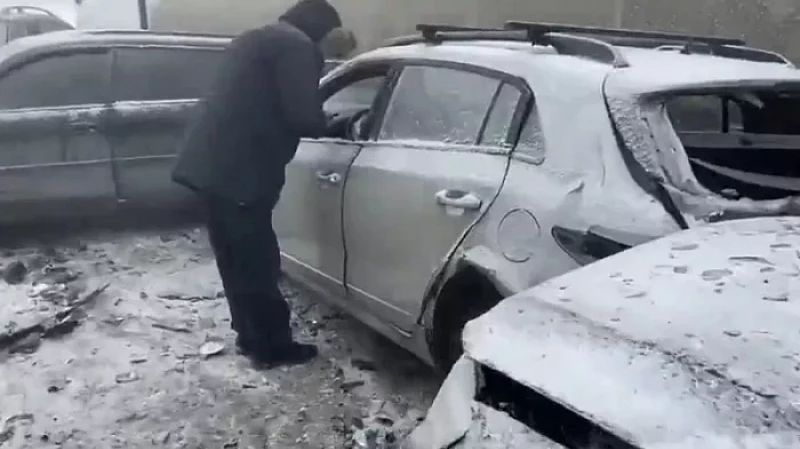 Массовый замес на Челябинском тракте: столкнулись 20 автомобилей