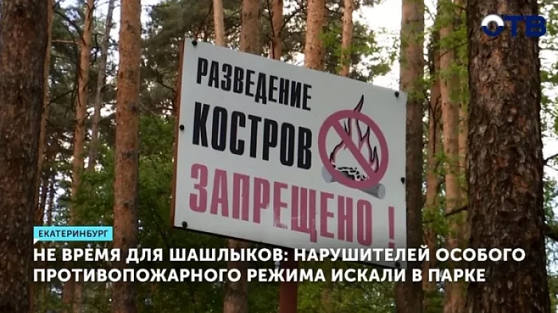 Не время для шашлыков: нарушителей особого противопожарного режима искали в парке