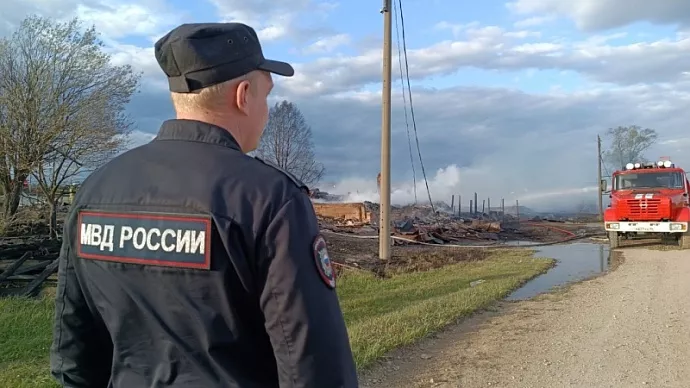 Причиной пожара в селе Березовка могла стать стеклянная банка