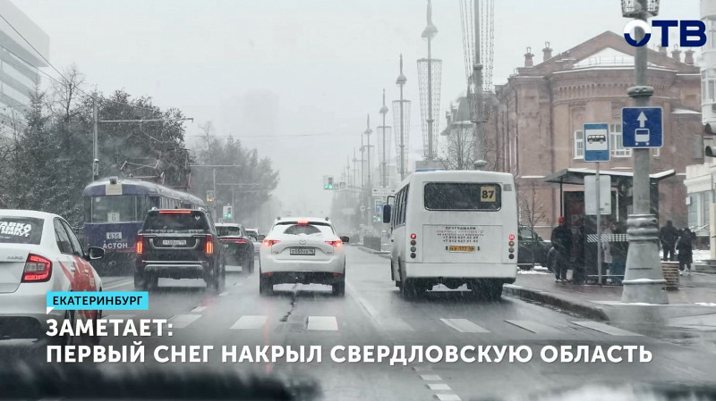 Первый снег накрыл Свердловскую область
