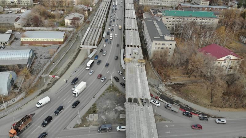 Левая эстакада у «Калины» откроется в начале 2025 года