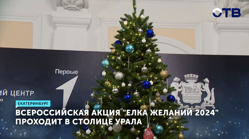 Всероссийская акция «Ёлка желаний 2024» проходит в столице Урала