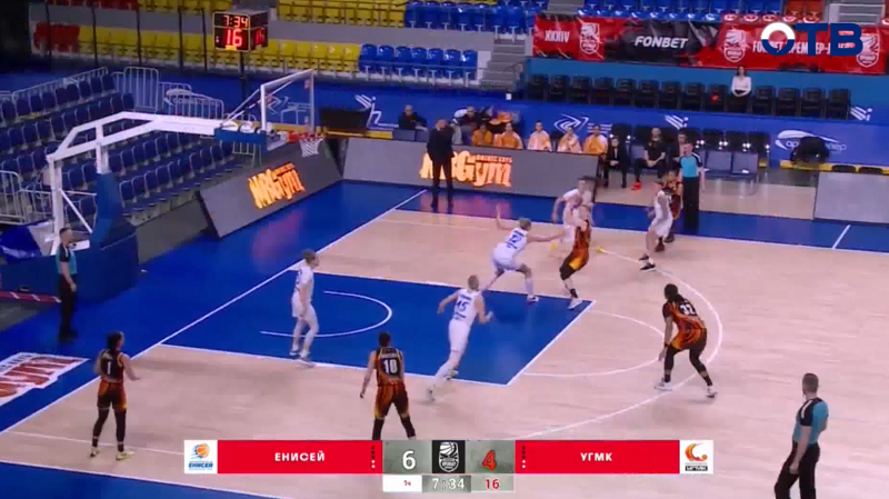 УГМК одержал победу над «Енисеем» со счетом 93:72 в Премьер-Лиге