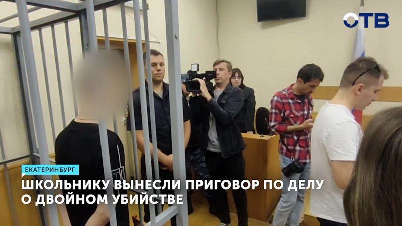 Школьник в Екатеринбурге осужден за двойное убийство на 9,5 лет