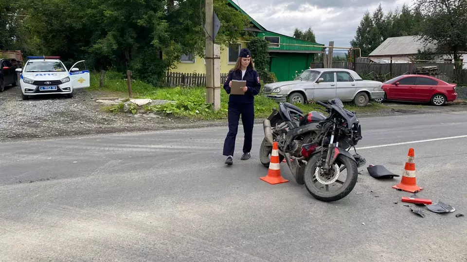 16-летний мотоциклист столкнулся с Kia в Первоуральске