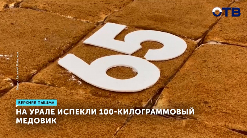 В Верхней Пышме испекли самый большой медовик за всю историю Урала