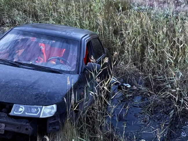 В Тюменской области пассажир авто утонул в кювете с водой