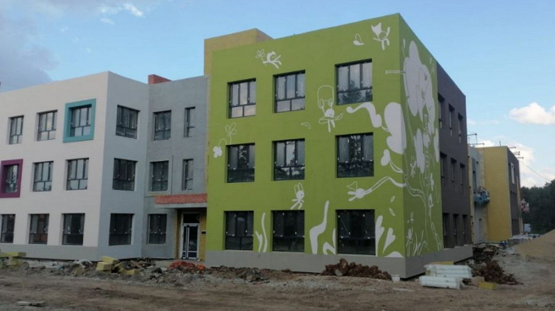 В селе Косулино достраивают новый детский сад на 300 мест