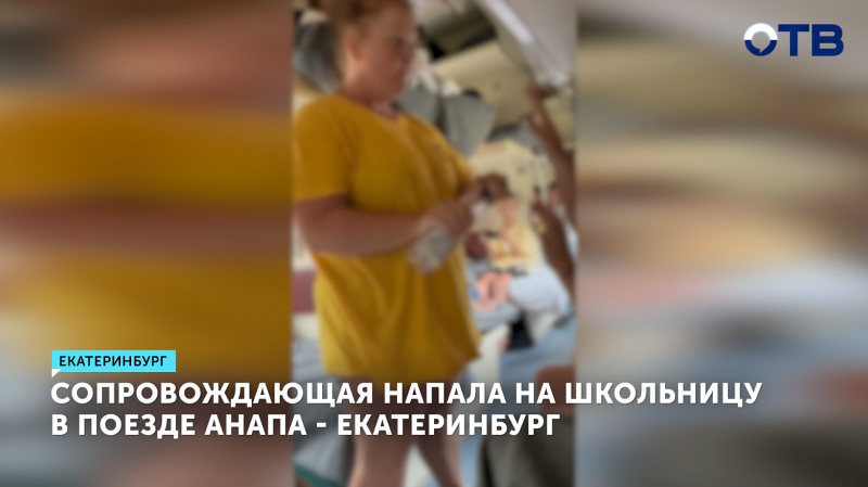 Сопровождающая напала на школьницу в поезде Анапа – Екатеринбург