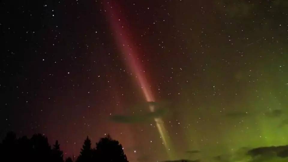 Полярное сияние озарило небо над Свердловской областью из-за мощной магнитной бури
