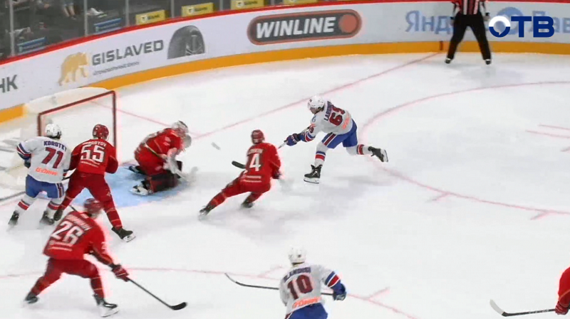 «Автомобилист» обыграл СКА в овертайме КХЛ со счетом 2:1