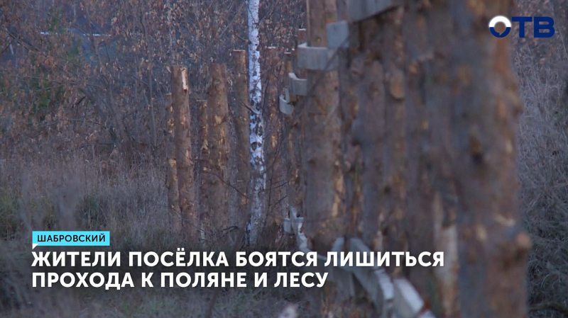 Жители Шабровского потеряли доступ к «месту силы» из-за забора