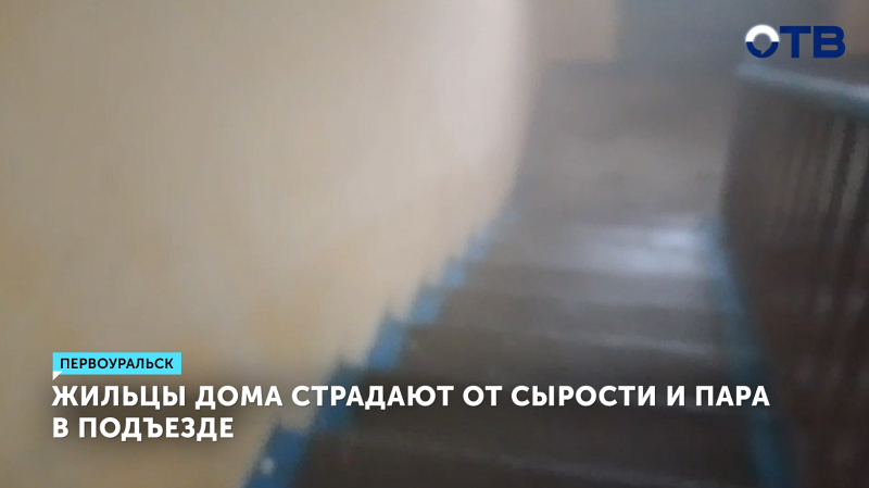 Первоуральцы страдают от пара и сырости в подъезде